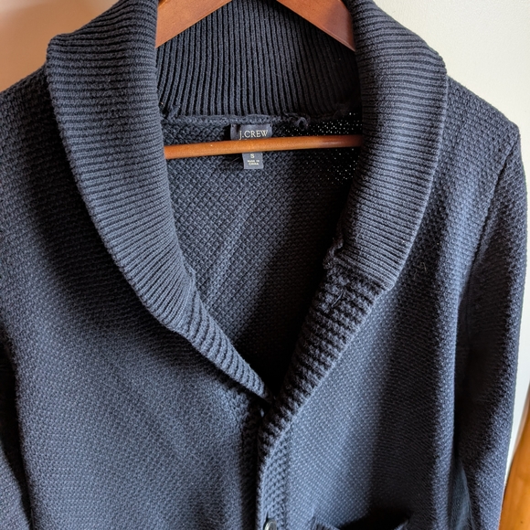 J. Crew Men's Dark Blue Cardigan Sweater - Picture 5 of 5